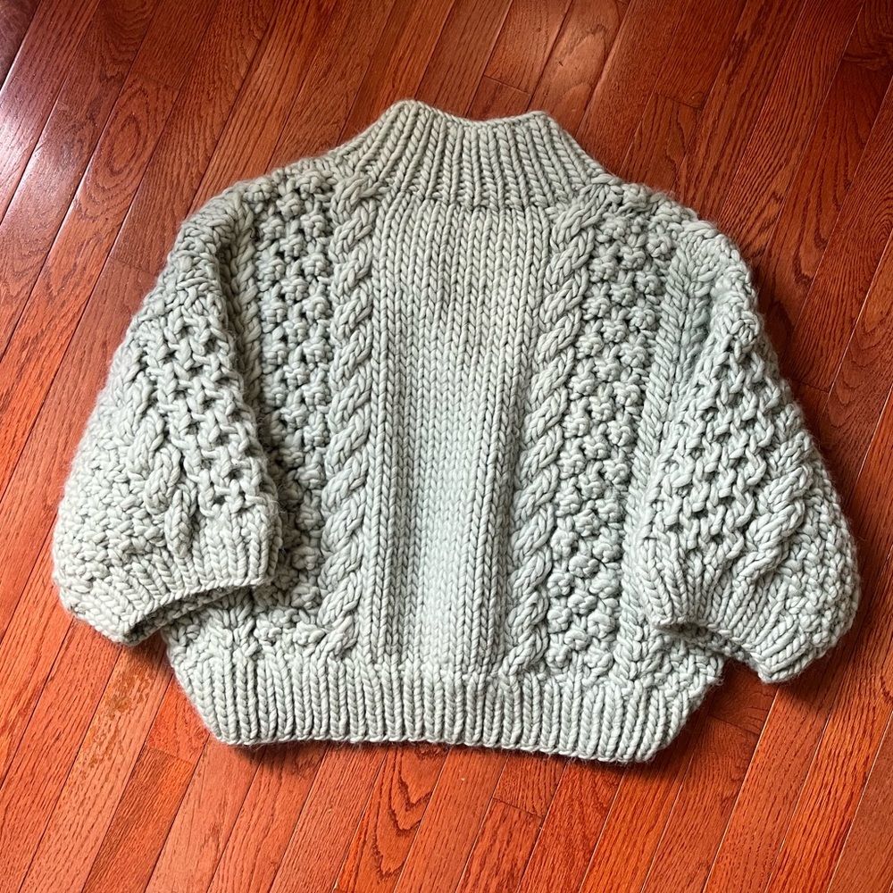 I Love Mr Mittens Honey Sweater - Seafoam XS/S NWT - Picture 13 of 14